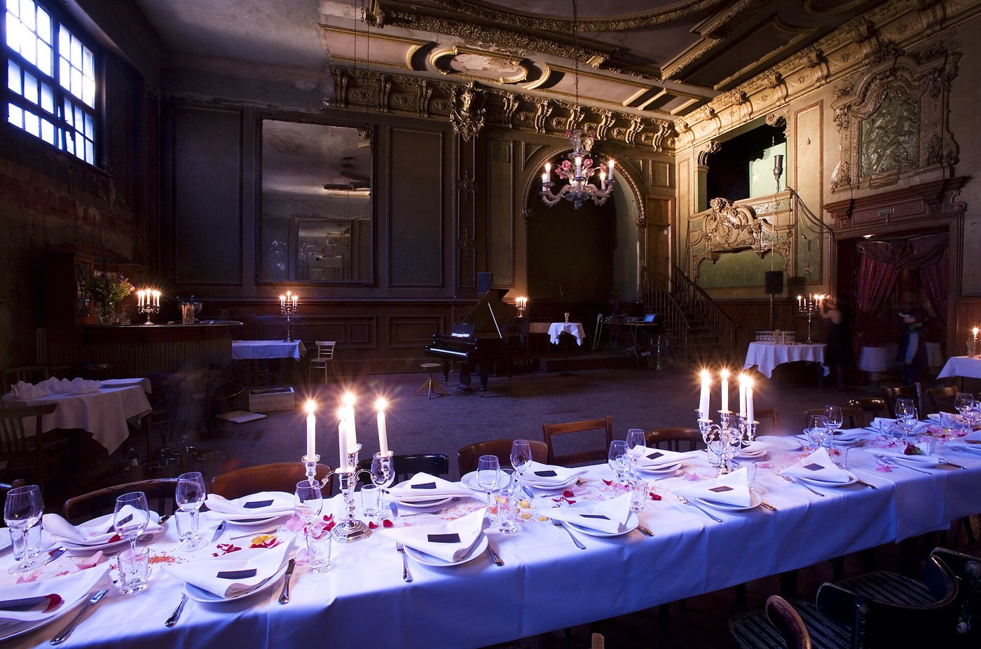 A formally arranged dinner table in Berlin