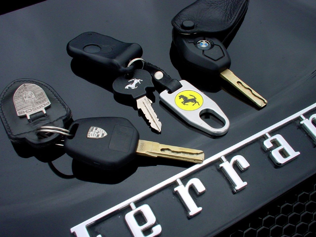 A set of car keys