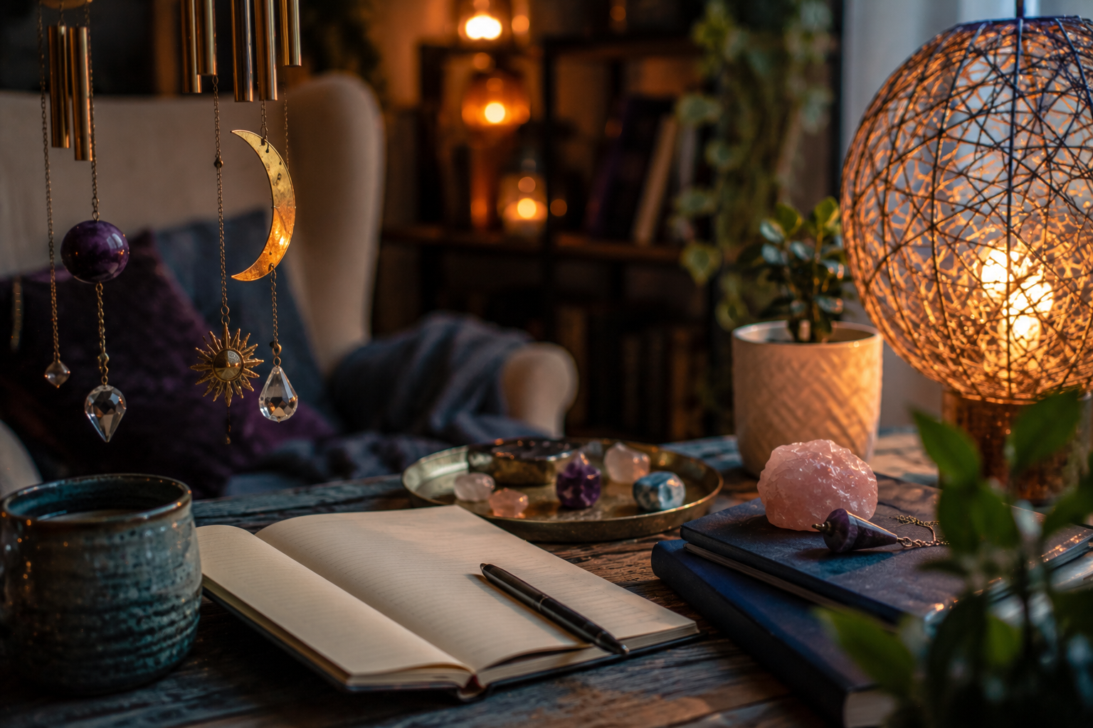 Tarot cards and spiritual tools representing how to choose the right psychic reader